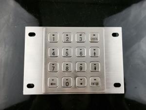 Buy cheap 4x4 Layout Numeric Metal Keypad With 16 flat key buttons product