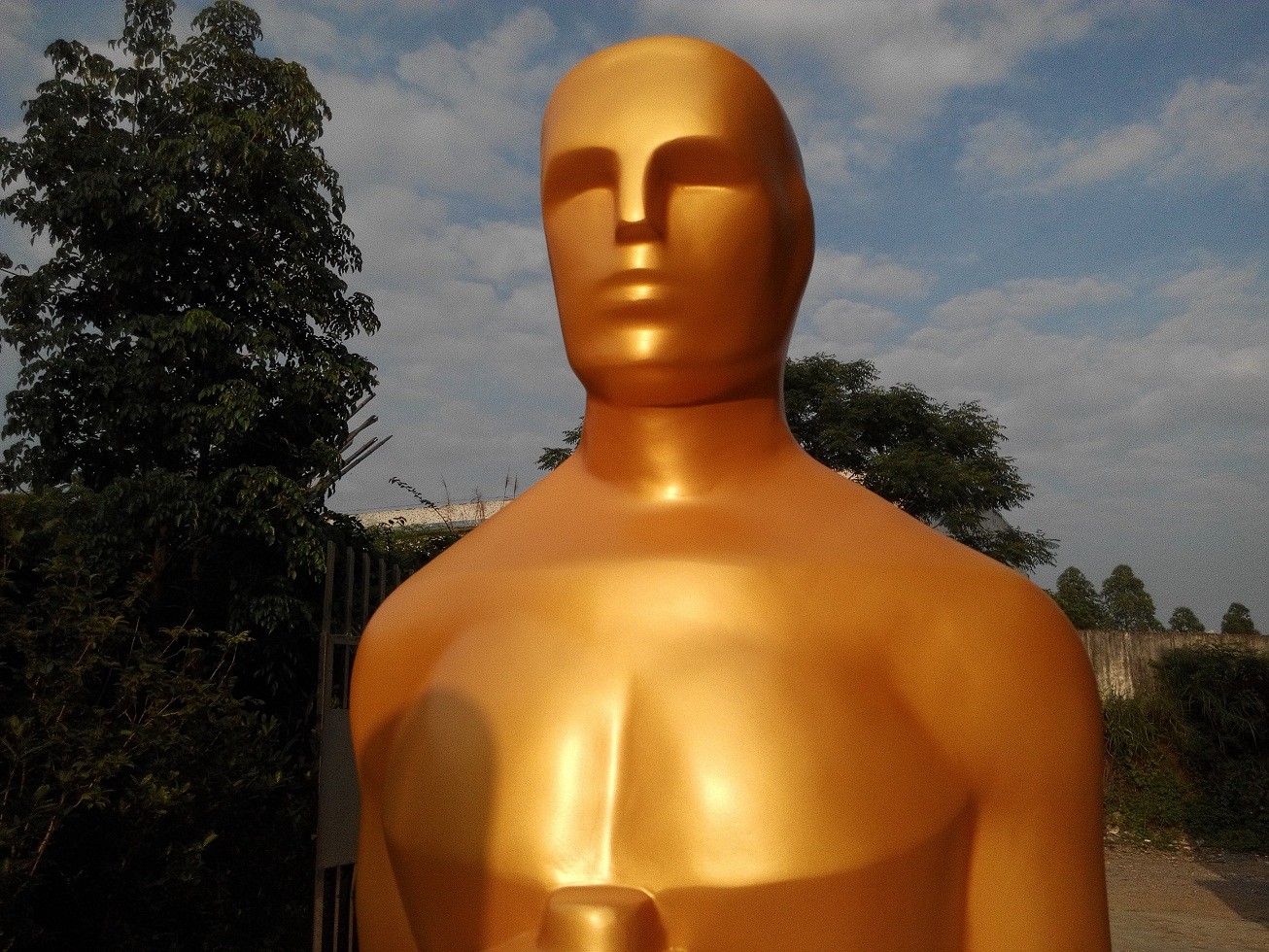 90th Oscar Award mascots statues sculptures for sale with golden color fiberglass as event party decoration