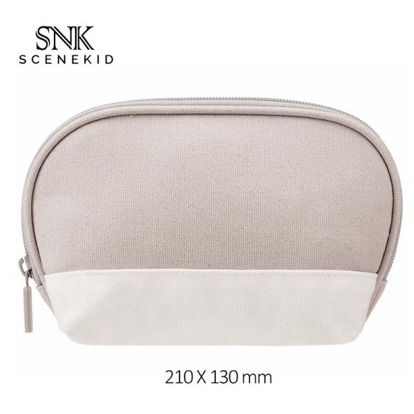 Quality Portable Small Shell Shape Canvas Zipper Cosmetic Bags for sale
