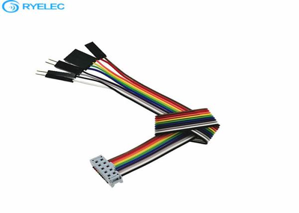 Quality Dupont 2.54mm Flat Ribbon Cable Assembly Male And Female To FC 10 Pin IDC Connector for sale