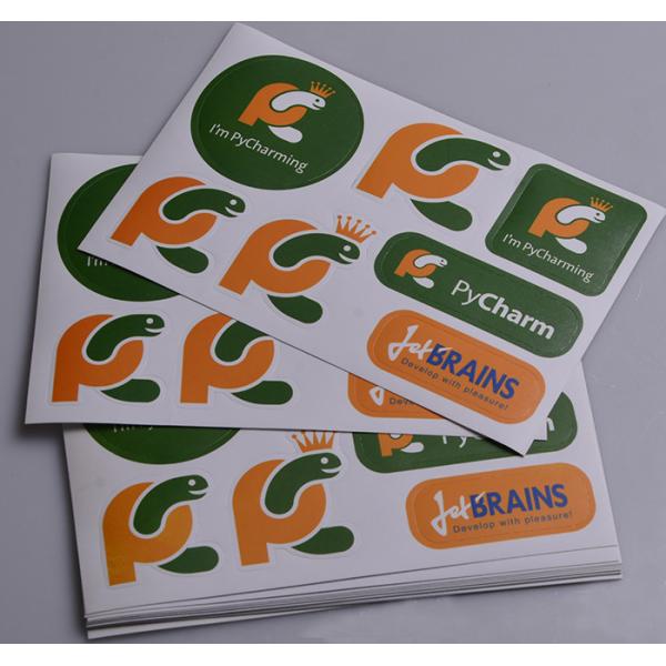 Custom printed matt lamination kisscut design adhesive paper die cut stickers