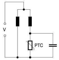 Black PTC Resistor / Smart PTC Thermistor For Degaussing Circuit , Degausser