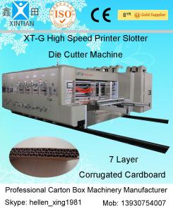 ISO Carton Box Making Machine Corrugated Cardboard Flexo Printer Slotter Machine