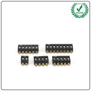 Buy cheap Slide Push Button Tactile Mini Ture Electronic Piano Dip Switch Red Smt product