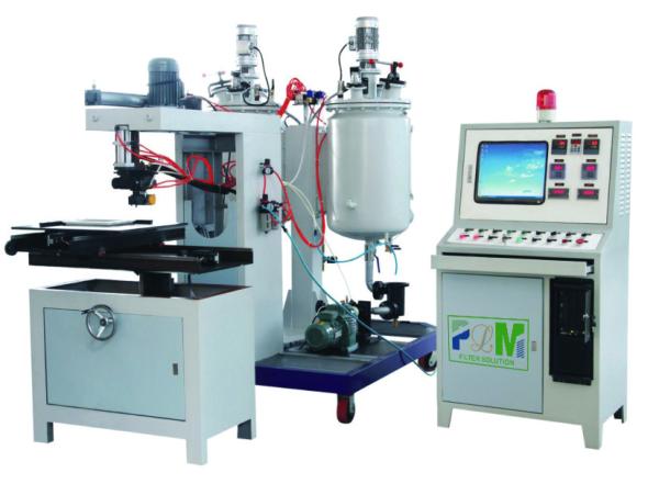 Quality PU Casting Filter Gluing Machine Filter Element Seal Packing Full Auto for sale