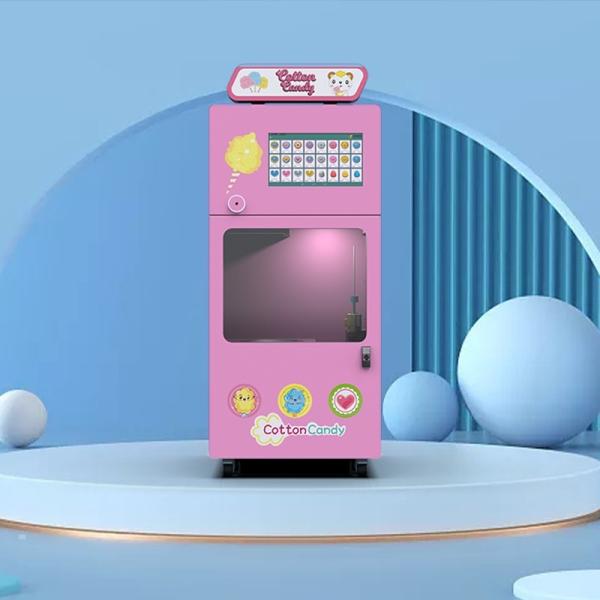 Quality 12 Flower Automatic Cotton Candy Vending Machine GPS Positioning for sale