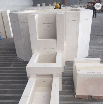 Common Refractoriness Electro Fused Zirconia-Corundum Brick with 13%-16% SiO2 Content