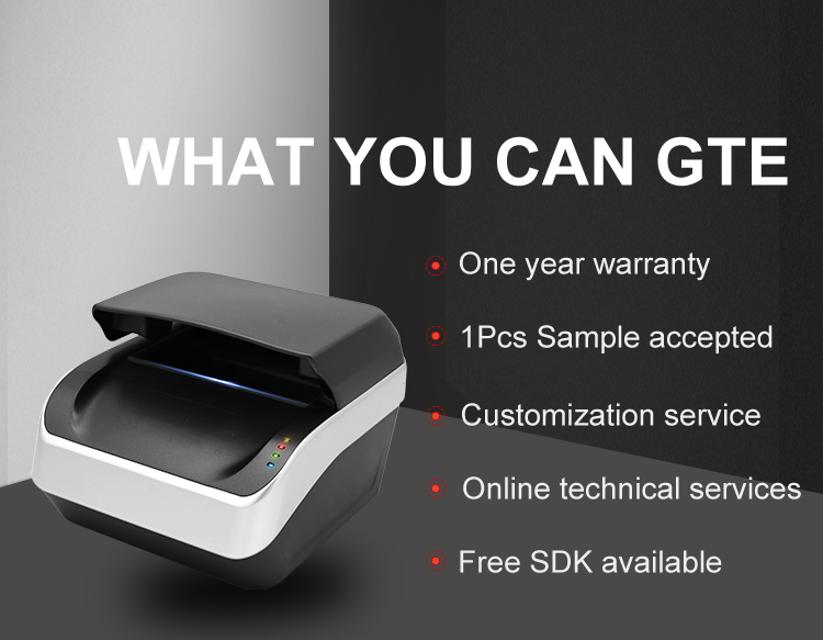 1 Second OCR Processing Speed ID Card Chip Reader for Fast Scanning Passport Scanner