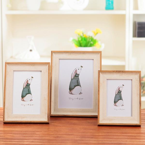 Quality American Style Custom Photo Frame , 7 Color Wooden Wedding Picture Frames for sale