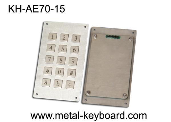 Quality Metal Panel Mount  Keyboard with Anti - Vandalism , waterproof mechanical keyboard for sale