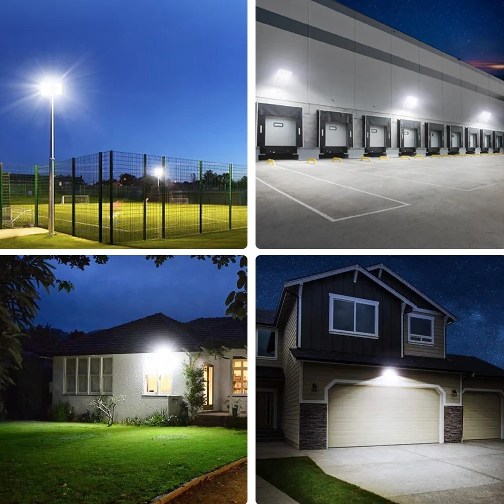 300W Multiscene Solar Flood Lamp , 170LM/W Solar Powered Sensor Flood Light