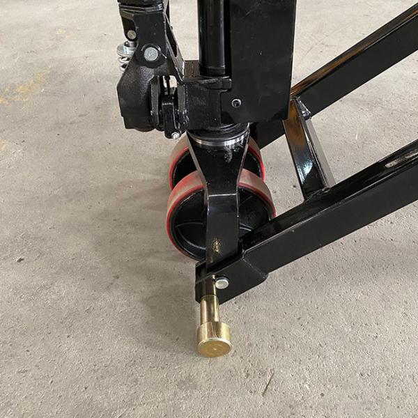 45.28in Portable Hydraulic Lift Table 1500kgs Double Piston Scissor Lift Pallet Jack