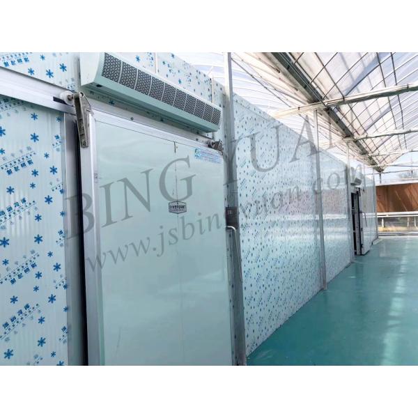 220V 75mm Solar Power Containerized Cold Room , Cold Room For Fish Storage