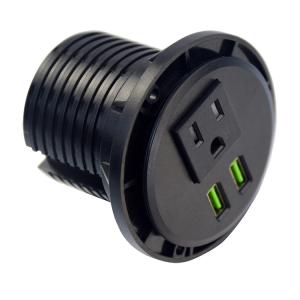 China Office Dual USB Desktop Power Outlet TR Socket AC110 - 240V CE ROHS UL on sale