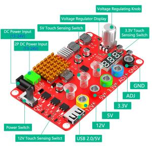 Adjustable ATX Power Breakout Board ADJ 24V 24 Pin ODM