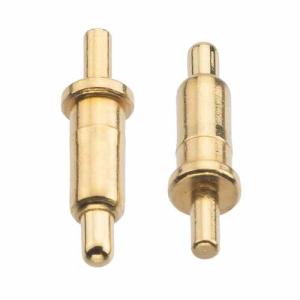 China Gold plated over Nickel plating straight DIP mounting Spring Loaded Contact with PEG, Pogo Pin connector on sale
