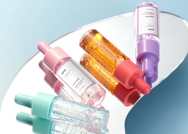 20ml Small Size Transparent Plastic Dropper Bottle With Macaron Colorful Caps