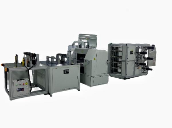 Quality 220V Filter Paper Folding Machine Automatic Servo Filter Production Line 5 Layer Feeding Rack for sale