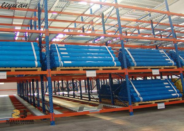 Optional Color Gravity Flow Racking Systems Corrosion Resistance ISO9001