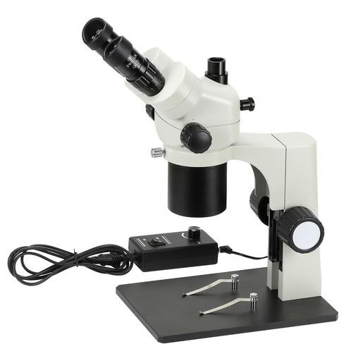 Quality Magnification 18X-65X Stereo Zoom Microscope Trinocular Coaxial Illumination for sale