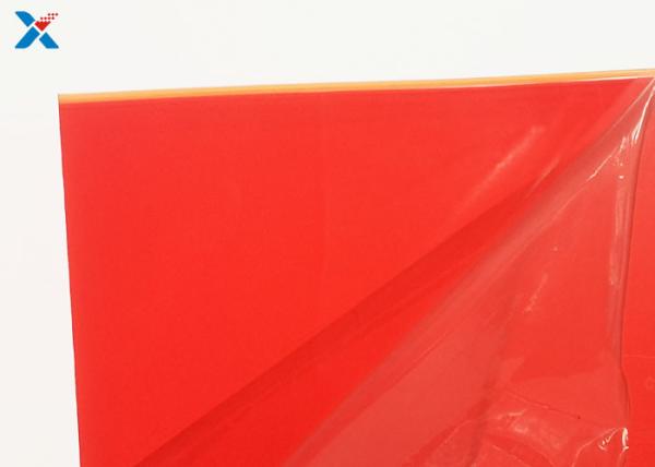 Quality Extruded Casted 2mm Red Acrylic Sheet With Double Polished Surface for sale