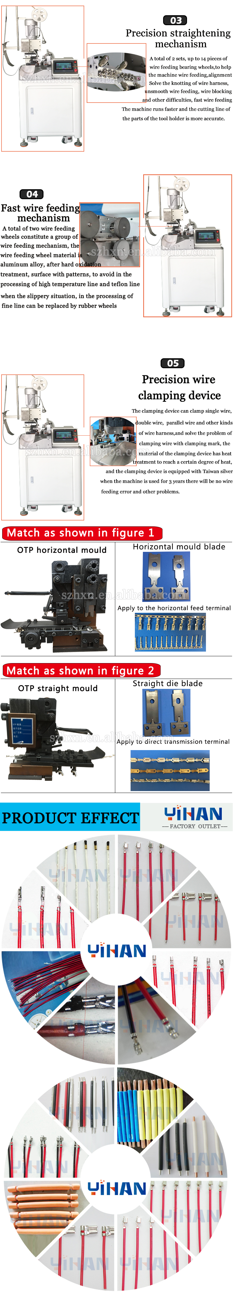 Multi-functional Tangential Pressing and Peeling Automatic Single-head Terminal Crimping Machine