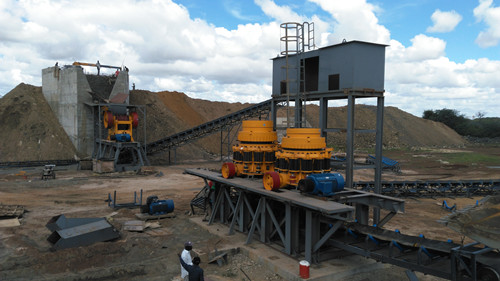 Mobile Compound Cone Crusher Energy Efficient For Quarry Machinery Quartz Gold
