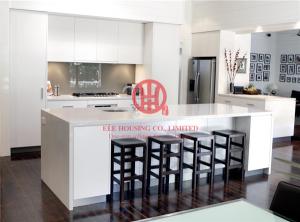 Customized Modern Lacquer Kitchen Cabinet with Excellent Design and Quality MOQ is 1 set & Shipping by Sea