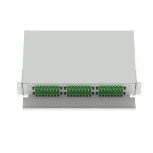 Black 48-Port SC Type 2U Fiber Distribution Patchpanel for Data Center Applications