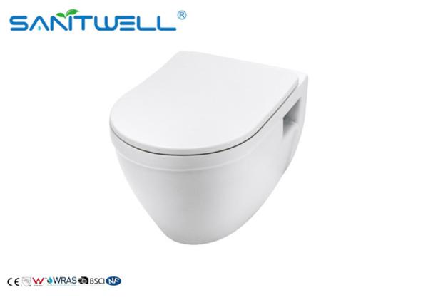Quality Ceramic Wall Mounted WC , Rimless WC Ceramic wall-hung pan 520*360*340mm for sale