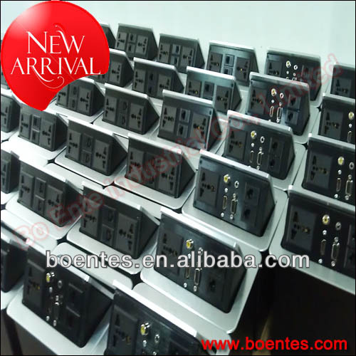 Factory Supply Desktop Pop Up Connector with VGA +RJ45 for Meeting Table