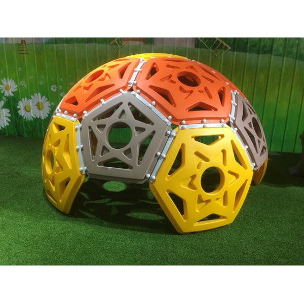 Backyard Rock Climbing Wall , LLDPE Plastic Climbing Gym Anti Corrosion