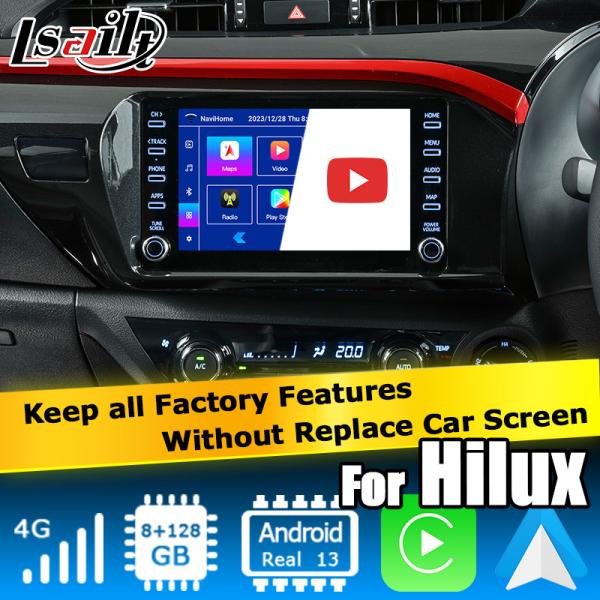 Quality Toyota Hilux Android 13 multimedia video interface wireless carplay android auto touch 3 for sale