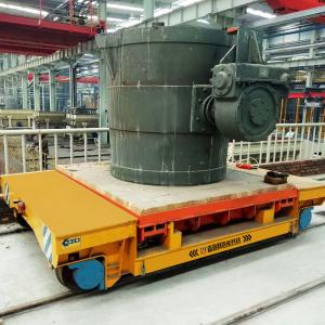 China Billet Electric Ladle Transfer Cart High Temperature Resistant Remote Control on sale