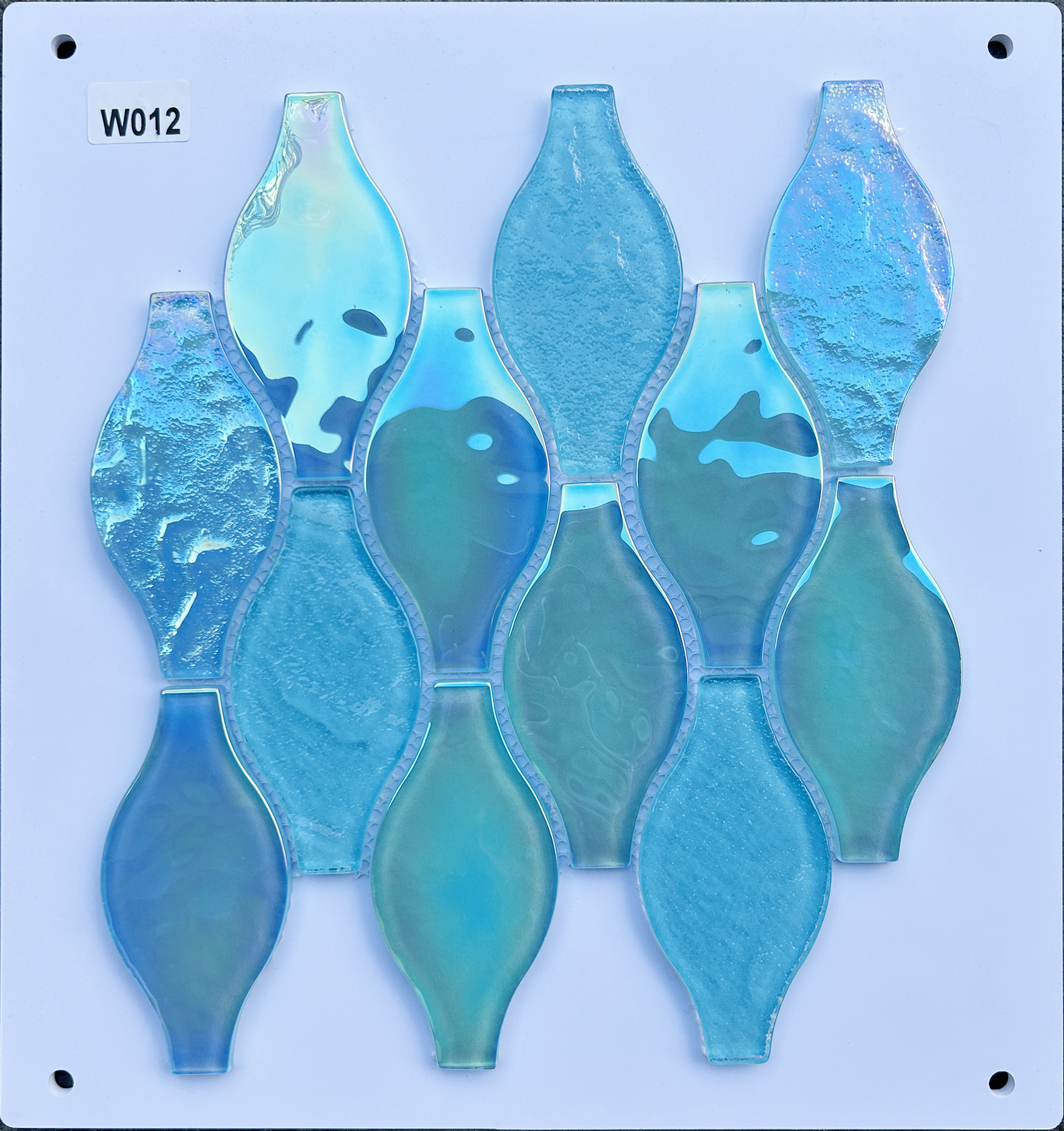 Stylish and Durable Green Gradient Glass Mosaics for Balcony