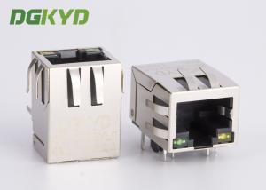 China Surface Mount Shielded RJ45 Single Port Jack With Ethernet Filter G/Y LED on sale