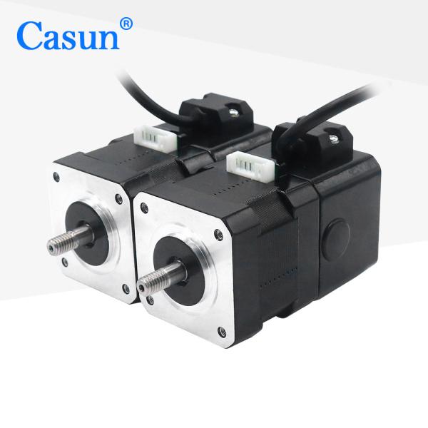 Quality 1.0A NEMA 17 Stepper Motor With Encoder 42*42*40mm 12V DC 4 Wires For Robot for sale