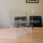 Lockable 4 - Layer Clear Acrylic Display Tower Desktop Waterproof Display Case