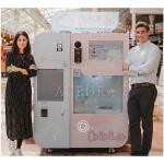 Cotton Candy Vending Machine Fully Automatic Vending Making Machine With Coin