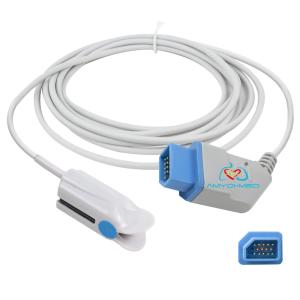 China Spo2 Sensor Trapezoid 15P 3M Gray Adult Pediatric Reusable Spo2 Sensor TPU Material on sale