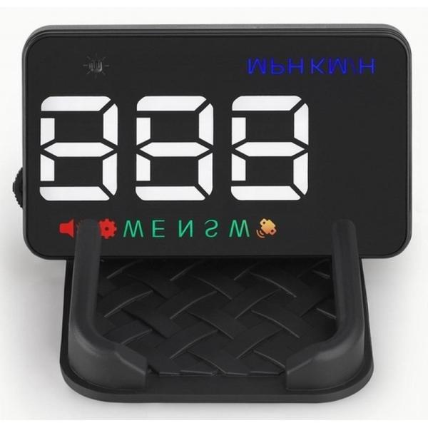 Ouchuangbo HUD 3.5 inch Car Head Up Display Windshield Projector Speedometer Overspeed - GPS Satellite 2 Dispaly Mode