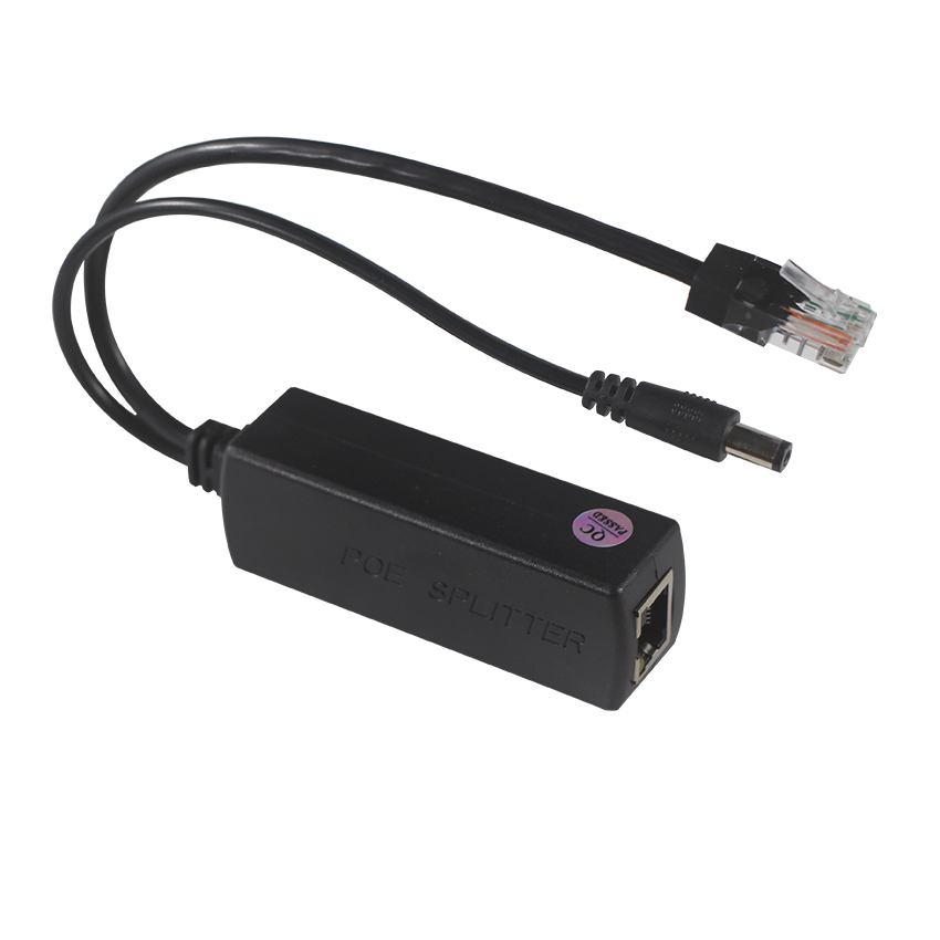 12v 2a Type C and Lan Port RJ 45 Connect USB Poe Splitter for Power Over Ethernet
