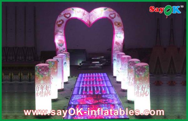 Quality Wedding Led Arch Decoration Inflatable Shine Lighting Customized Size for sale