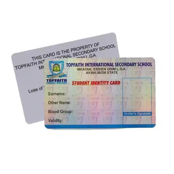Quality Customization  PVC ID Card Plastic Identification Card Embossing / Foil Stamping for sale