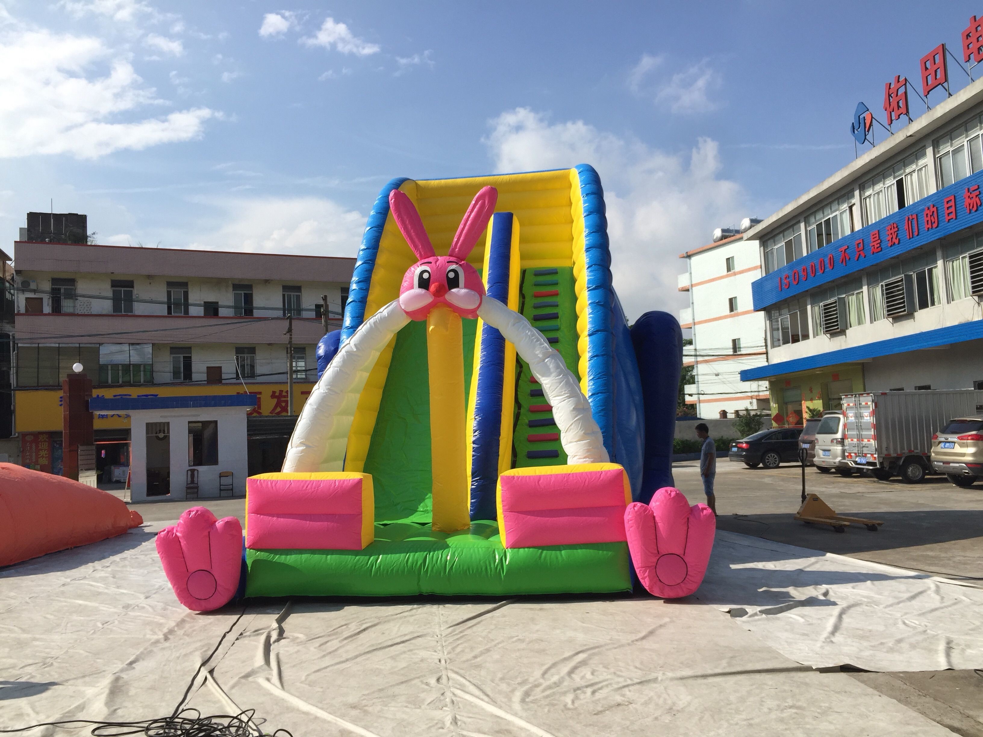 Car Theme Inflatable Slide Inflatable Park Inflatable Castle Slide Combo
