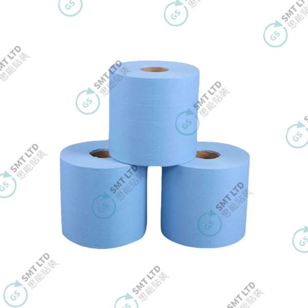 Quality Industrial Large Roll Paper Decontamination Oil / Water Absorption Point Broken Wiping Paper 23*30cm for sale