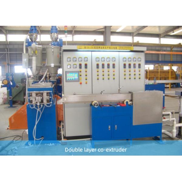 Double Layer 500mpm PVC Cable Extruder Machine With Copper Conductor