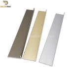 Aluminum 6063 L Shaped Edging Trim , Matt Gold Tile Edging For Steps OEM ODM