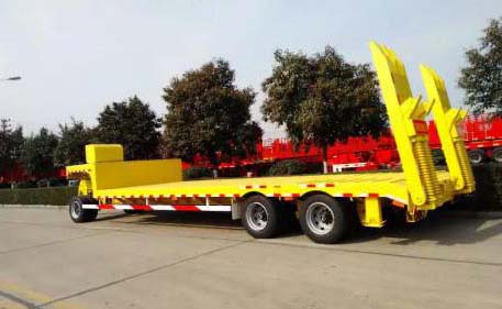 Machine Carriers Dropbed Low Loader Truck Drawbar Trailers