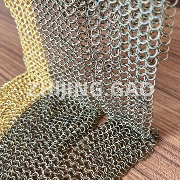 Quality Architectural Metal Round Ring Mesh Curtain Ss Electroplating for sale
